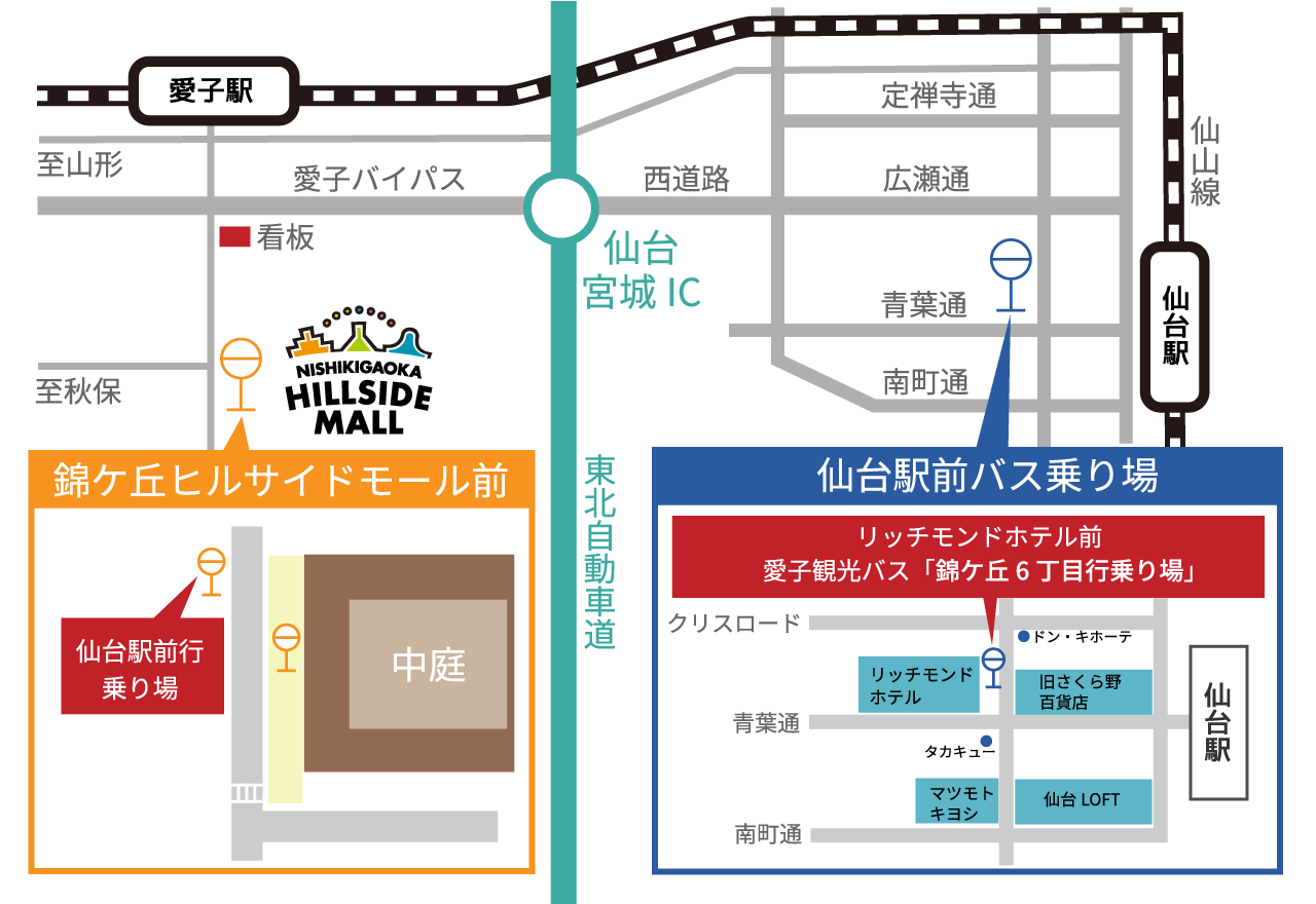 バス停案内図